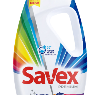 Detergent lichid Savex Premium Color, 60 spalari, 2.7 L