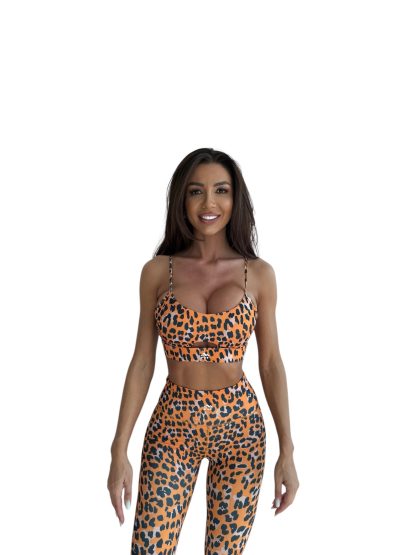 Set Leopard Orange Black - M