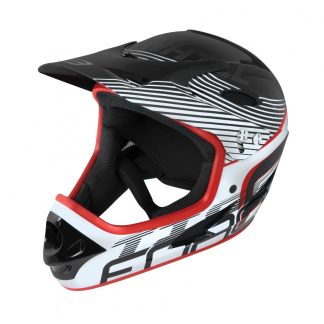 Casca Force Tiger Downhill Black Red White L-XL (59-61 cm)