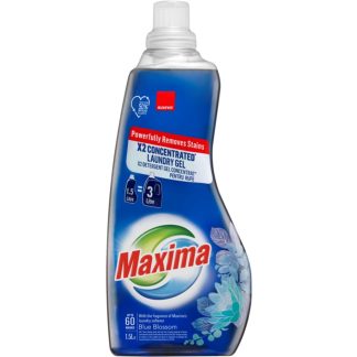 Detergent gel concentrat rufe Sano Maxima Blue Blossom, 60 spalari, 1.5 l