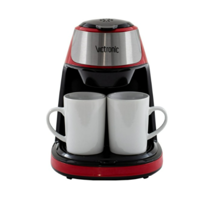 Filtru cafea cu doua cesti din ceramica , 2x125ml, 450W , Victronic VC3616