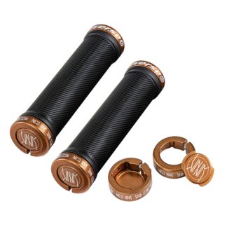 Mansoane Reverse Nico Vink 130 30mm Lock On negru aramiu
