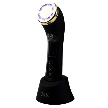 Aparat cosmetic de tratament anti-aging și antirid cu cap de aur 24k hypoalergenic