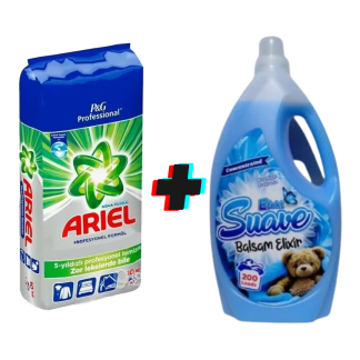 Pachet Ariel 10 kg + Balsam Efekt Blue Night 5L