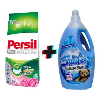 Pachet Persil 10 kg + Balsam Efekt Blue Night 5L
