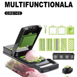 Razatoare multifunctionala pentru fructe si legume, 15 in 1,   Grunberg GR6149