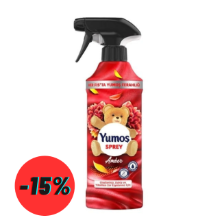 Spray pentru incaperi, haine si mobilier Yumos Amber, 450ml