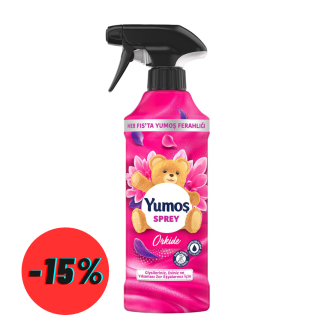 Spray pentru incaperi, haine si mobilier Yumos Orhidee, 450ml