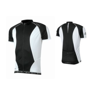 Tricou ciclism Force T12 negru alb M