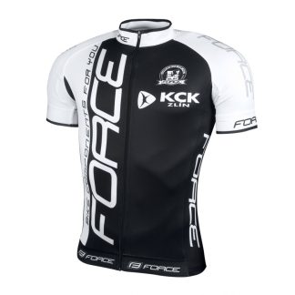 Tricou Force Team maneci scurte negru alb S