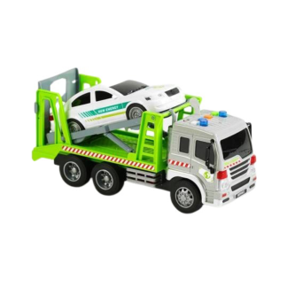 Set masina si camion tractare pe rampa