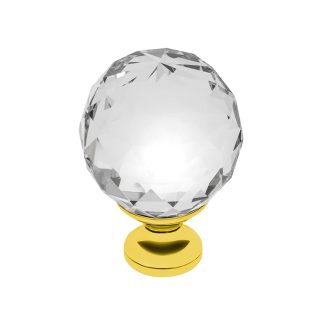 Buton mobila Crystal Palace D30 mm, auriu