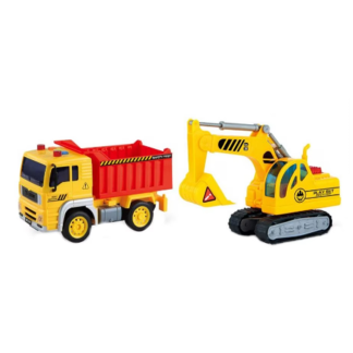 Camion cu excavator, sunete si lumini