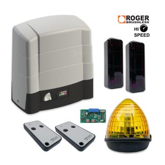 Kit automatizare poarta culisanta Roger Technology BG 1004 HS deschidere rapida, 20 m min, 1000Kg, 3