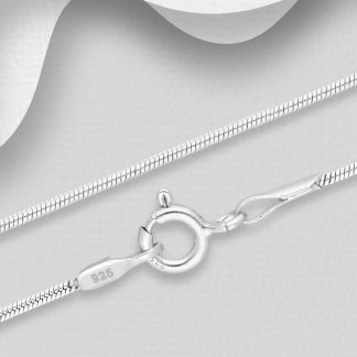 Lantisor tip sarpe din argint Sterling 925 1.0 mm