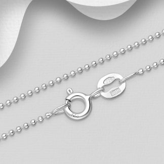 Lantisor tip bile din argint Sterling 925 1mm Italia