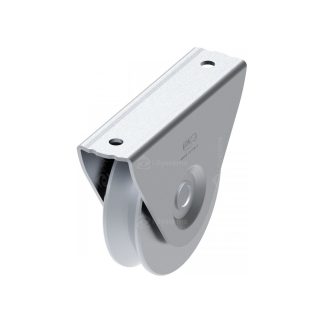 Rola zincata aplicata cu rulment FAC Cod 127 20 profil U, D100mm, pentru poarta culisanta