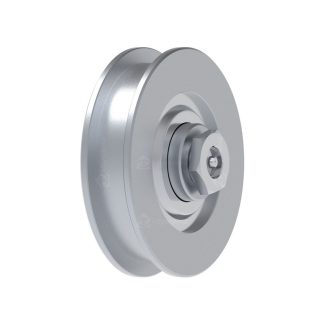 Rola zincata aplicata cu rulment FAC Cod 301 16 profil U, D60mm, pentru poarta culisanta