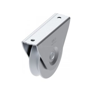 Rola zincata aplicata cu rulment FAC Cod 101 profil V, D75mm, pentru poarta culisanta