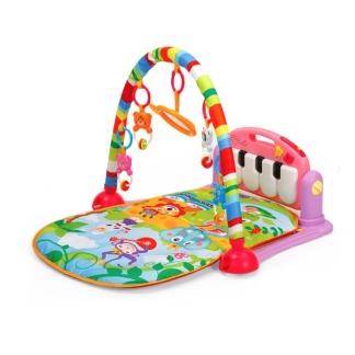 Saltea de activitati, 4 in 1, cu lumini, sunete si pian detasabil