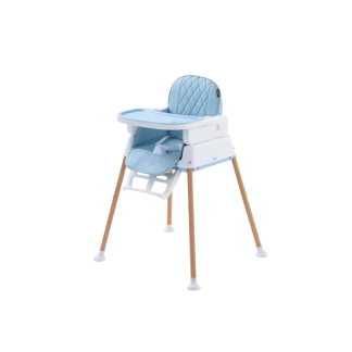 Scaun de masa pliabil 6 in 1, confortabil si multifunctional, albastru