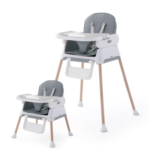 Scaun de masa pliabil 6 in 1, confortabil si multifunctional, Gri