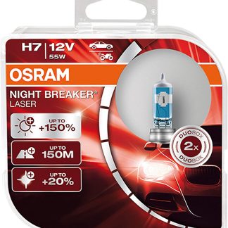 Set 2 becuri halogen H7 Osram Night Breaker Laser NextGen +150%