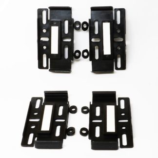 Set 4 buc Suport slim numar inmatriculare MD fara rame fata + spate negru