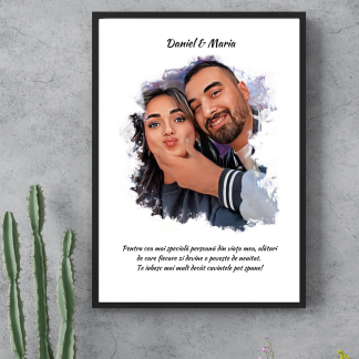 Home 5 Tablou Personalizat Cartoon cu poza, nume si text