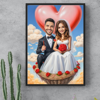 Tablou Personalizat Cartoon Cuplu