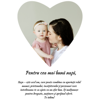 Tablou personalizat pentru cea mai buna nasa