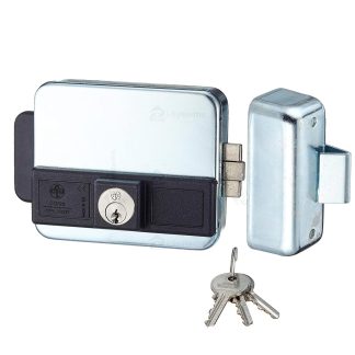 Yala electrica aplicata ASSA ABLOY 5011 1Z cu cilindru fix, 8 12Vca, 2.5A, reversibila
