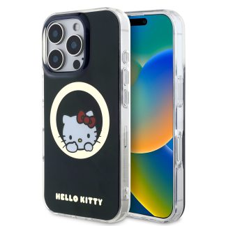Husa pentru iPhone 16 Pro - Hello Kitty Hardcase IML Sweet Kitty MagSafe (HKHMP16LHSWKK) - Black