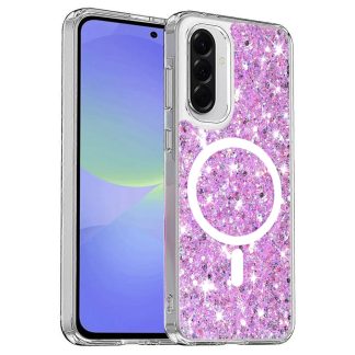 Husa pentru Samsung Galaxy A36 5G / A56 5G - Techsuit Sparkly Glitter MagSafe - Magenta