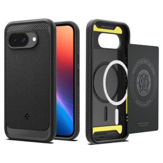 Husa pentru Google Pixel 9a - Spigen Rugged Armor MagSafe - Matte Black