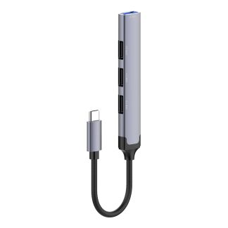 Docking Station, USB 3.0, Cablu USB-C, OTG - ColorWay (CW-HUB04) - Silver