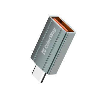 Adaptor PC, USB la Type-C, OTG - ColorWay (CW-AD-AC) - Silver