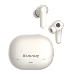 Casti In-Ear, Bluetooth 5.3, Microfon, TWS - ColorWay (CW-TWS1BE) - Beige