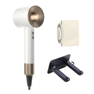 Uscator de par profesional, tehnologie ceramica turmalina, 3 viteze + 3 trepte de temperatura - Alb